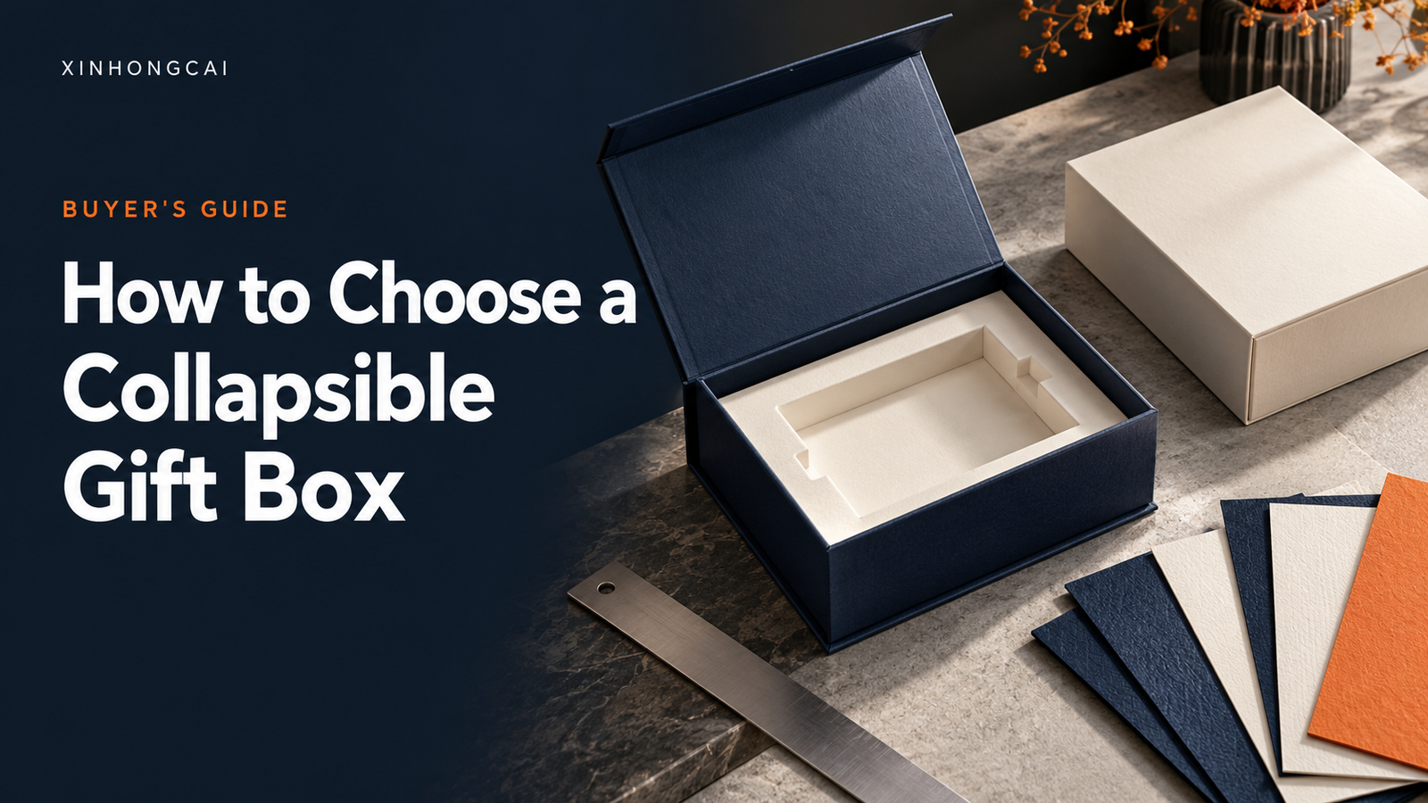 Choosing a collapsible gift box