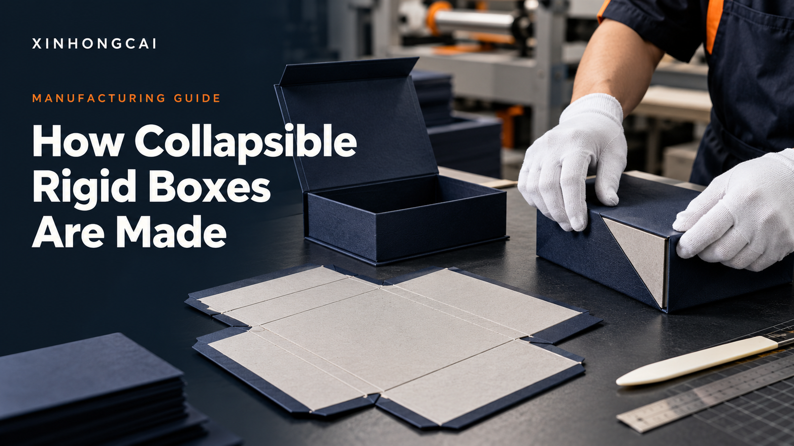 How collapsible rigid boxes are made