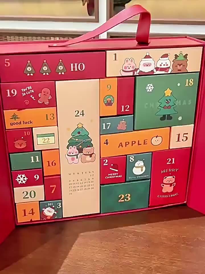 Colorful Kids Advent Calendar Box