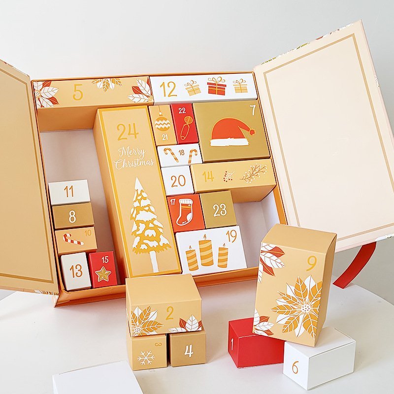 Kraft Advent Calendar Gift Box