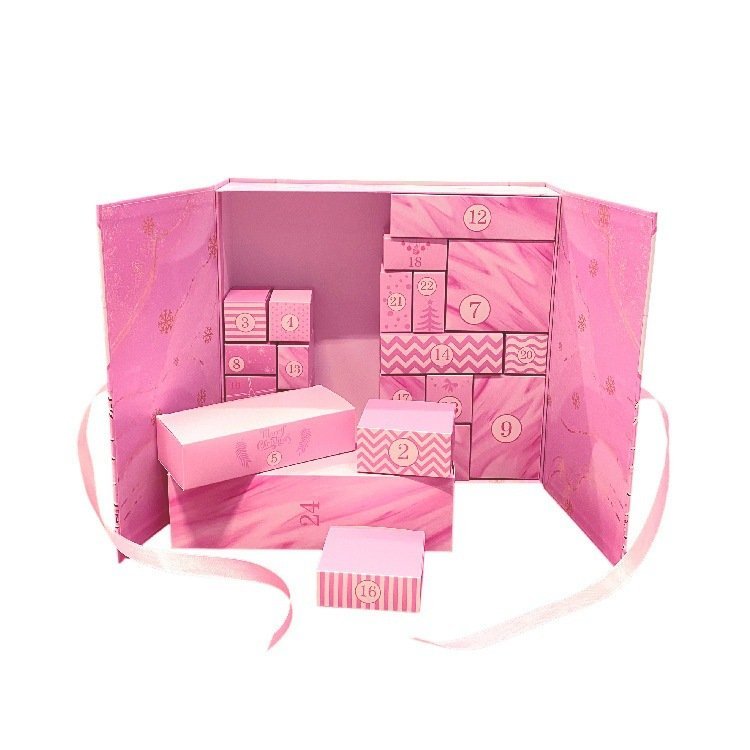 Pink Advent Calendar Box