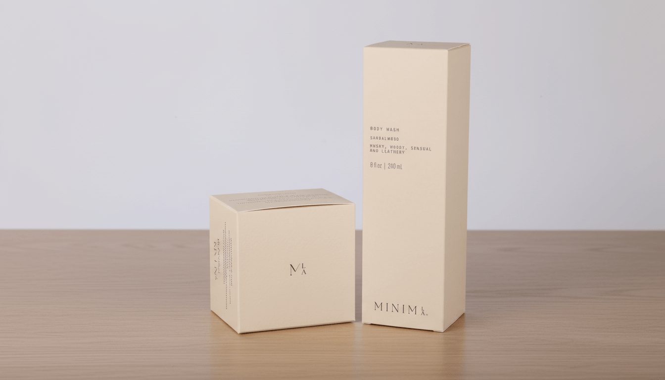 Cream Tall Retail Box for Cosmetics and Serums